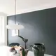 Люстра светодиодная подвесная LED светильник для квартиры на потолок лэд 27047 Черный 55-170х30х30 см.