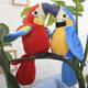 Говорящий попугай повторюшка Синий Parrot Talking