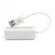 Внешняя сетевая карта Lesko DM-HE04 Белая USB-RJ45 для планшета смартфона на windows универсальная