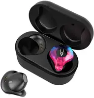Беспроводные Bluetooth наушники Sabbat X12 Pro Flame с чехлом для зарядки 750 мАч Черно-розовый