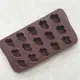 Форма силиконовая для конфет Сердца 6939 21 см коричневая