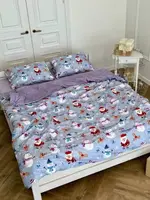 Постільна білизна євро Dushka Home Сатин Плюш 21365 200х220 см