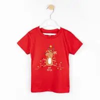 Футболка дитяча новорічна з принтом оленя Deer