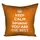 Подушка c принтом габардиновая Keep calm because you are the best 50x50 см (5P_15L016)