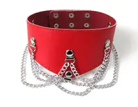 ОШЕЙНИК цвет красный PVC металл
