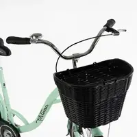 Велосипед міський 28" Corso Fortuna, одношвидкісний, сталева рама 20`", корзина, багажник. Turquoise (162952)