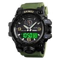 Годинник наручний чоловічий Skmei 1586AG зелений