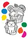 Водная раскраска YES Sweety cats 742843 8 картинок