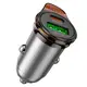 Адаптер автомобильный HOCO Rigorous dual port car charger NZ16A |1USB/1Type-C, 43W/3A, PD25W/QC|