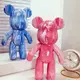 Флюидный медвежонок Fluid Bear Bearbrick с красками, 33 см · Набор для творчества DIY Мишка Сделай сам