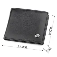 Чоловічий купюрник ST Leather 18305 (ST159) шкіряний Чорний