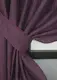 Комплект (2шт. 1,2х1,7м.) коротких штор. Цвет баклажановый. Артикул 35-0171
