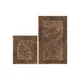 Набор ковриков для ванной Arya Tiffany AR-A107214-Brown 2 предмета коричневый