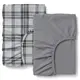 Набор простыни на резинке фланель 160х200 BASALT TARTAN