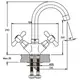 Змішувач для умивальника Haiba DOMINOX 274 (HB0087)
