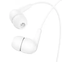 Дротові навушники вакуумні 3.5mm HOCO M97 Enjoy з мікрофоном 1.2m Білі