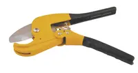 Труборез для пластиковых труб MASTERTOOL, 3-42 мм, ручки TPR с покрытием. Yellow (74-0312)