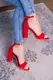 Женские босоножки Fashion Alabama 3086 39 размер 25,5 см Красный