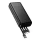 УМБ HOCO Wonderful power bank with 4 cables J163A 20000mAh |2USB/1Type-C, 2A|