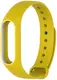 Ремешок UWatch Double Color Replacement Silicone Band For Xiaomi Mi Band 2 Yellow/White Line