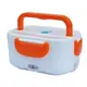 Ланч бокс электрический с подогревом Lunch Heater 220V Pro, контейнер для еды с отсеками. Цвет: оранжевый