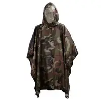 Дождевик Raincoat Камуфляж D -1 • Тактичний дощовик камуфляж плащ-намет пончо з капюшоном