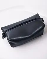 Косметичка еко  шкіряна чорний Розміри 22*11*11