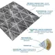 Панель стеновая 3D 690х670х5мм Ромбы серые винтаж SW-00002008