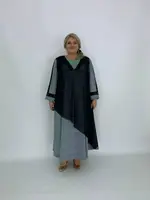 Вечірнє святкове плаття "Голограма" великого розміру оверсайз вільне довге 70-72, 74-76 батал