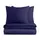 Евро постель сатин без простыни MIDNIGHT BLUE