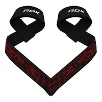 Лямки для тяги RDX S4 Gym Cotton Gel Straps Black Plus