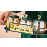 Набір банок для зберігання Stenson Sweet Home YG00934-5 4 предмета