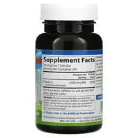 Вітаміни та мінерали Carlson Labs Vitamin A 15000 IU, 240 капсул