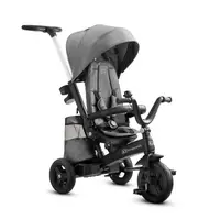 Велосипед детский трехколесный с родительской ручкой KiderKraft EASYTWIST Platinum Grey / Коляска толокар