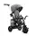 Велосипед детский трехколесный с родительской ручкой KiderKraft EASYTWIST Platinum Grey / Коляска толокар