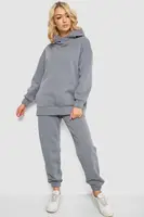 Спортивный костюм женский на флисе, цвет серый, 247R1057