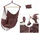 Подвесное кресло гамак бразильский BOHO 100см + 2 шт подушки Burgundy