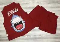 Летний костюм Fulou красный 4041, розмір 90