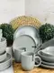 Сервиз столовый Ardesto Cremona Dusty grey AR0024GRC/2 24 предмета серый