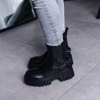 Ботинки женские Fashion Leith 3463 40 размер 25,5 см Черный