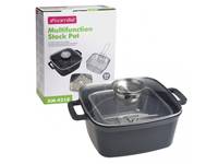 Каструля з кошиком для фритюру Kamille КМ-4218 4 л 24х24 см чорна