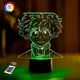 3D ночник "Мидория" (УВЕЛИЧЕННОЕ ИЗОБРАЖЕНИЕ)+ пульт ДУ + сетевой адаптер + батарейки (3ААА)  3DTOYSLAMP