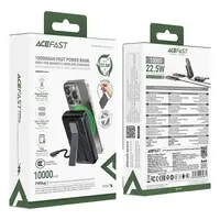 УМБ ACEFAST magnetic fast charging power bank with holder and cable M24 10000mAh |1Type-C, 22.5W/3A, PD/QC|