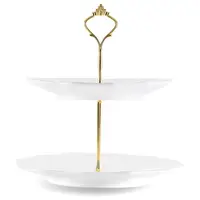 Фруктовница 2-х ярусная Gipfel Afrodita GP-3891 25 см белая