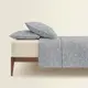 Семейное постельное белье с простыней на резинке STONE LINES