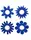 Набор эрекционных колец Cock Rings Set, Blue