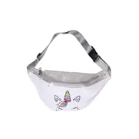 Сумка-бананка Единорог BG1094 р-р сумки – 27*8*14 см Белый