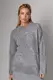 Жіночий подовжений в'язаний джемпер oversize - сірий цвет, ONE SIZE