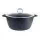 Кастрюля с крышкой Bohmann BH-7350-40-MRB 40 см 17.5 л серая