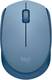 Мышь компьютерная безпроводная Logitech M171 Blue/Grey L910-006866 серо-голубая